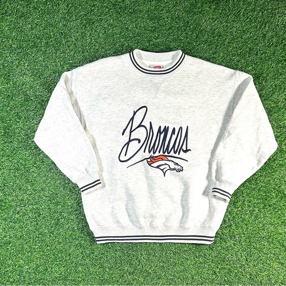 Vintage 90’s Denver Broncos varsity style sweatshirt - Picture 1 of 4